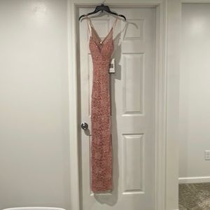 Pink sparkly prom dress
